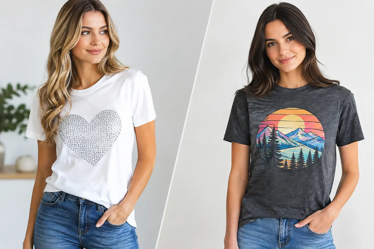 Rhinestone Tees Versus Graphic Tees Compared