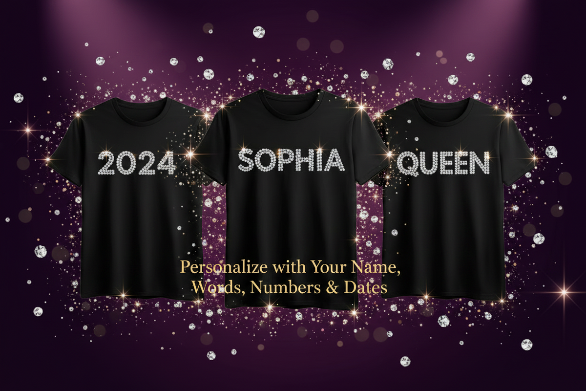 Personalized Rhinestone T-shirt & Accessories