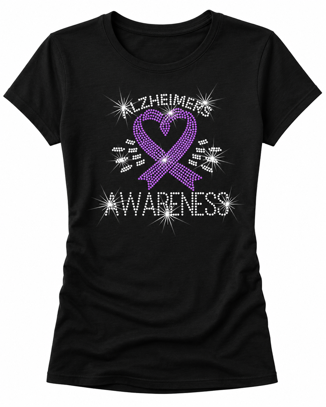 Alzheimer's Awareness Rhinestone T-Shirts