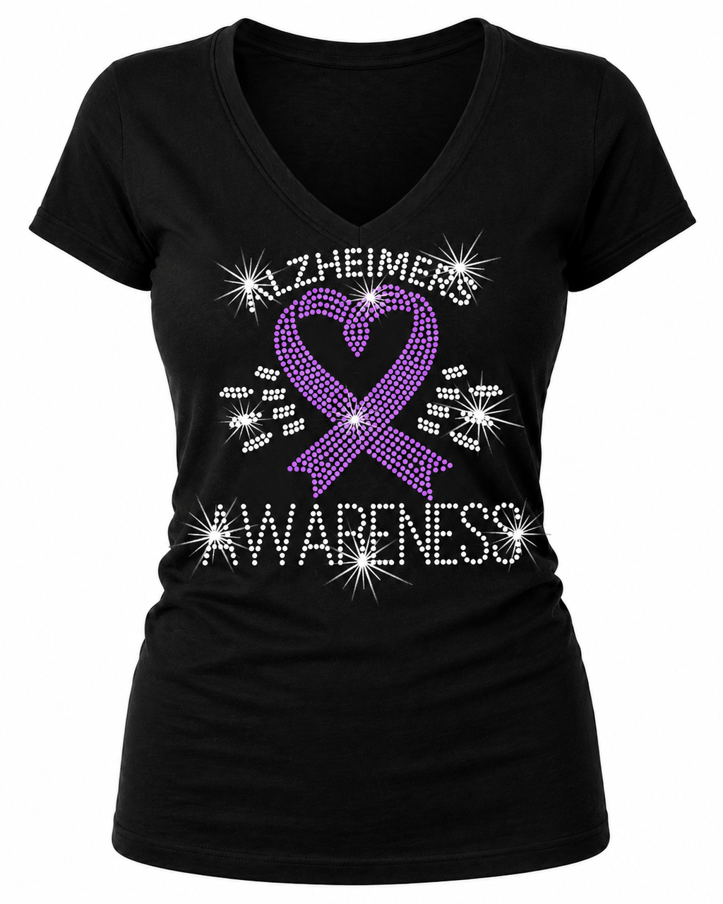 Alzheimer's Awareness Rhinestone T-Shirts