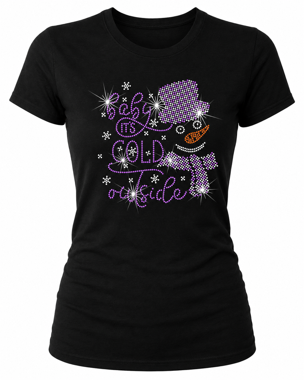 Baby Its Cold - Rhinestone T-shirt