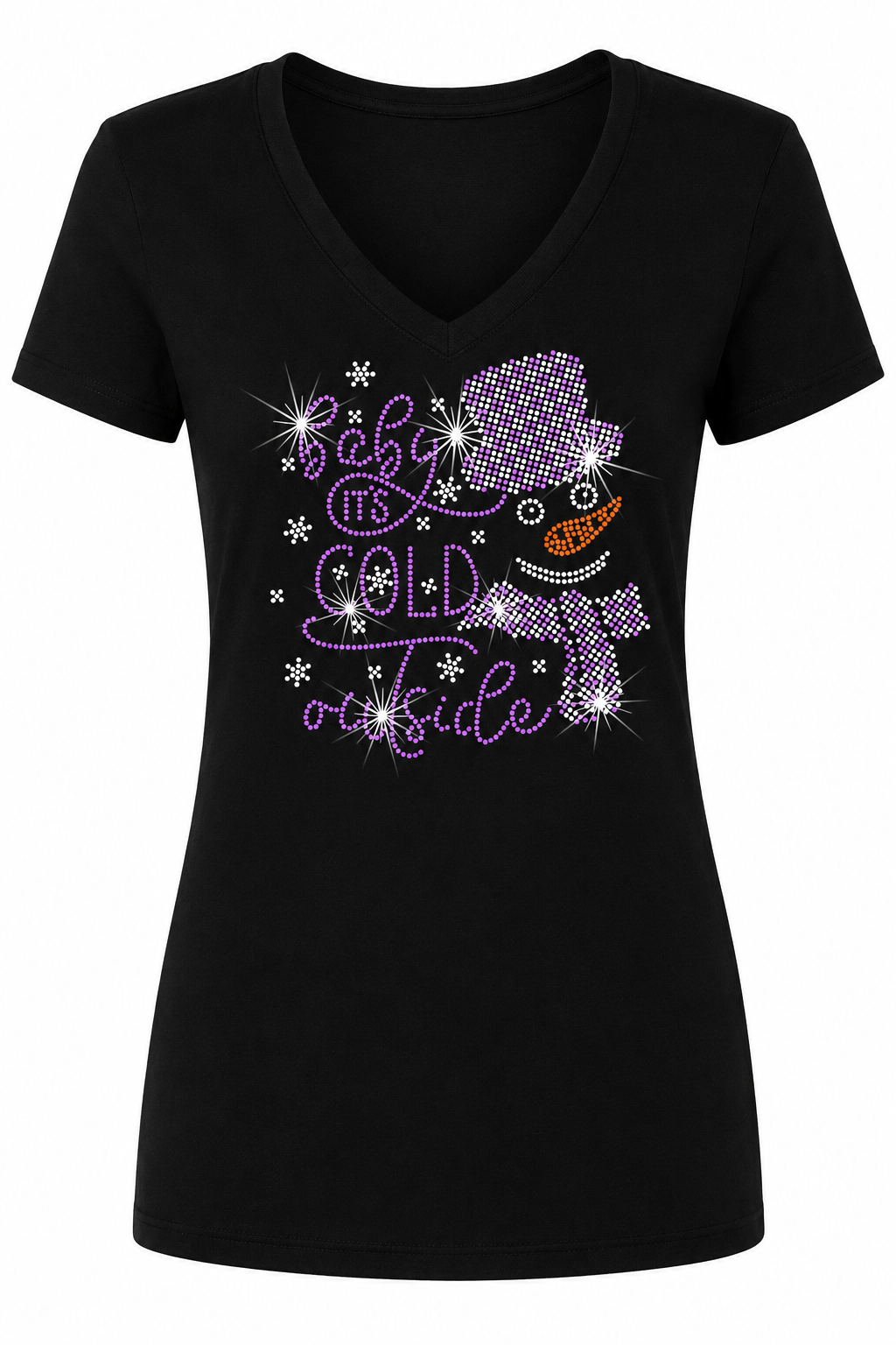 Baby Its Cold - Rhinestone T-shirt