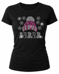 BRRR Pink - Christmas Rhinestone T-shirt