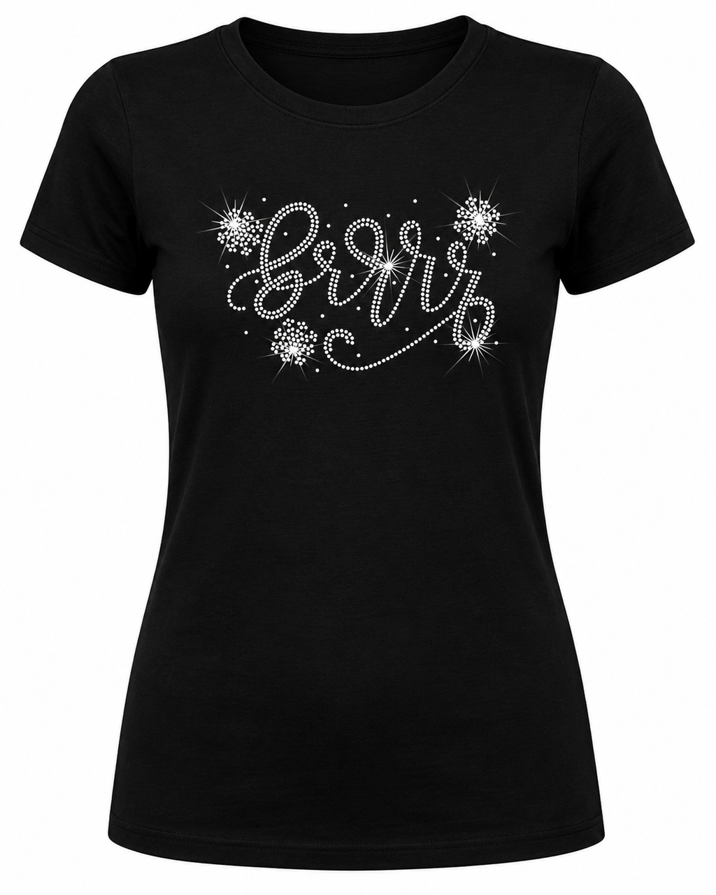 BRRR Snowflake - Christmas Rhinestone T-shirt