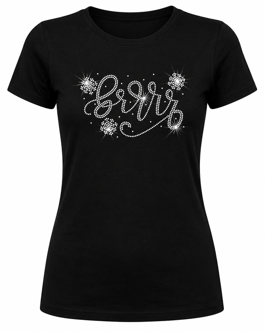 BRRR Snowflake - Christmas Rhinestone T-shirt