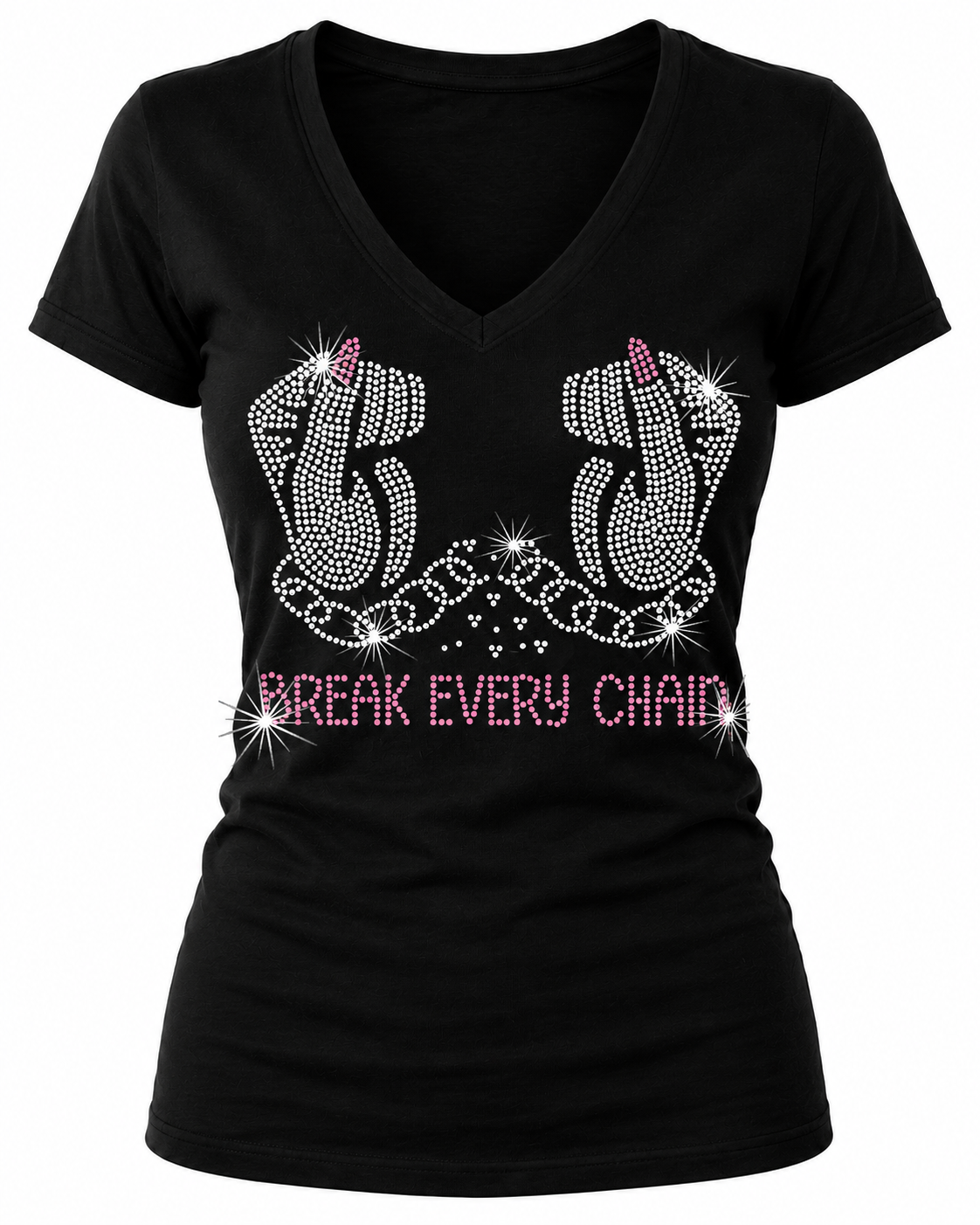 Break Every Chain Rhinestone T-Shirt