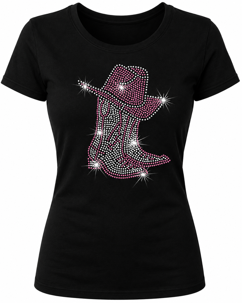 Cowgirl Boot Rhinestone T-Shirt
