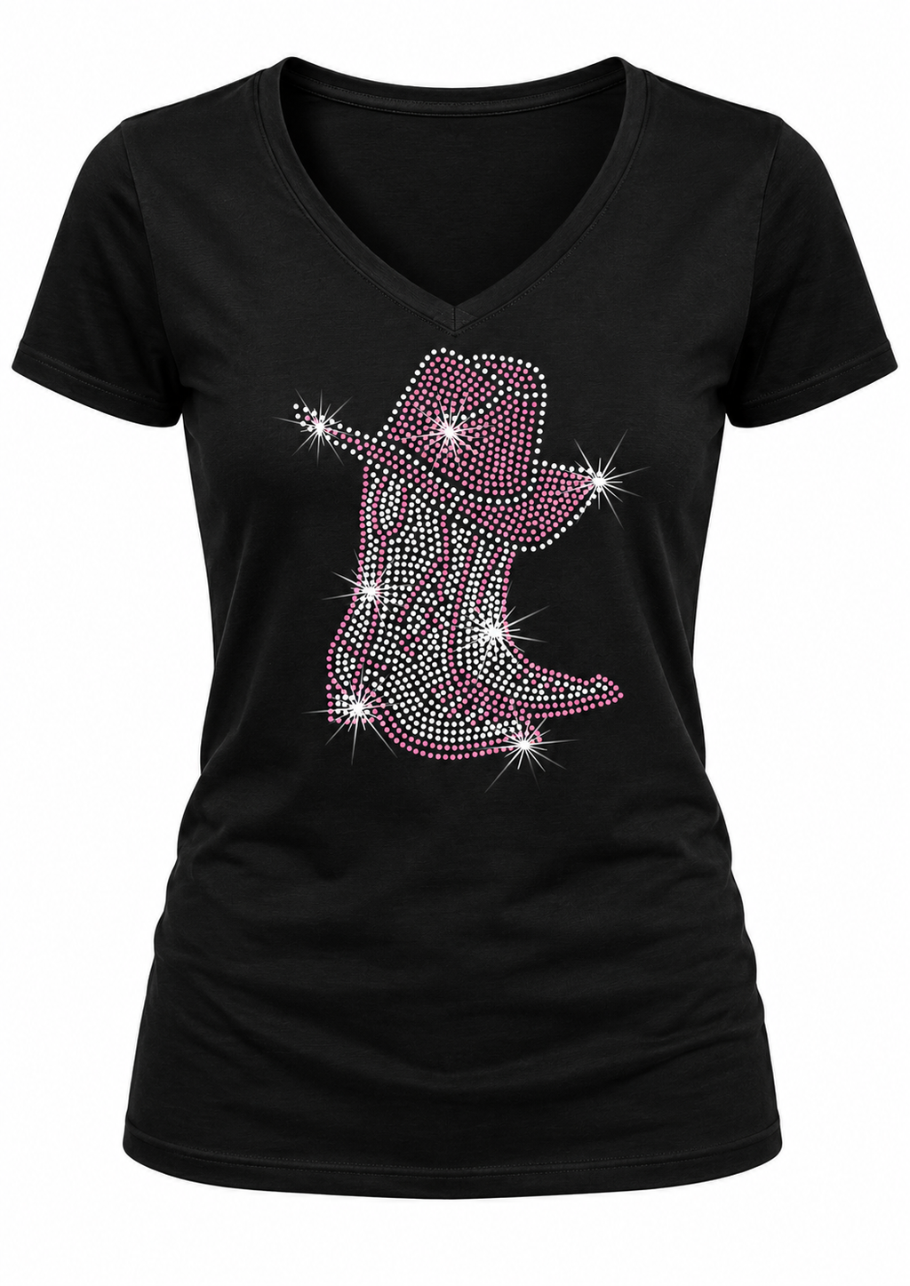 Cowgirl Boot Rhinestone T-Shirt