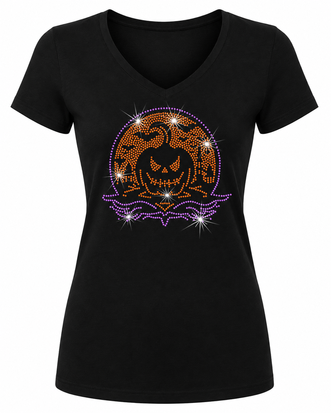 MEAN PUMPKIN - RHINESTONE T-SHIRT