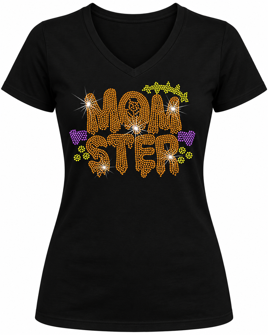 Momster - Halloween Rhinestone T-shirt