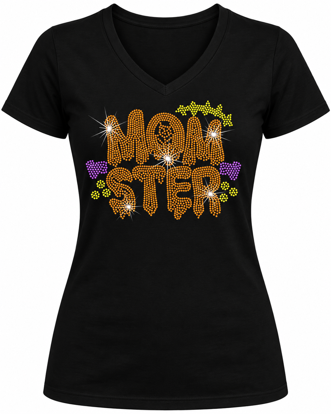 Momster - Halloween Rhinestone T-shirt