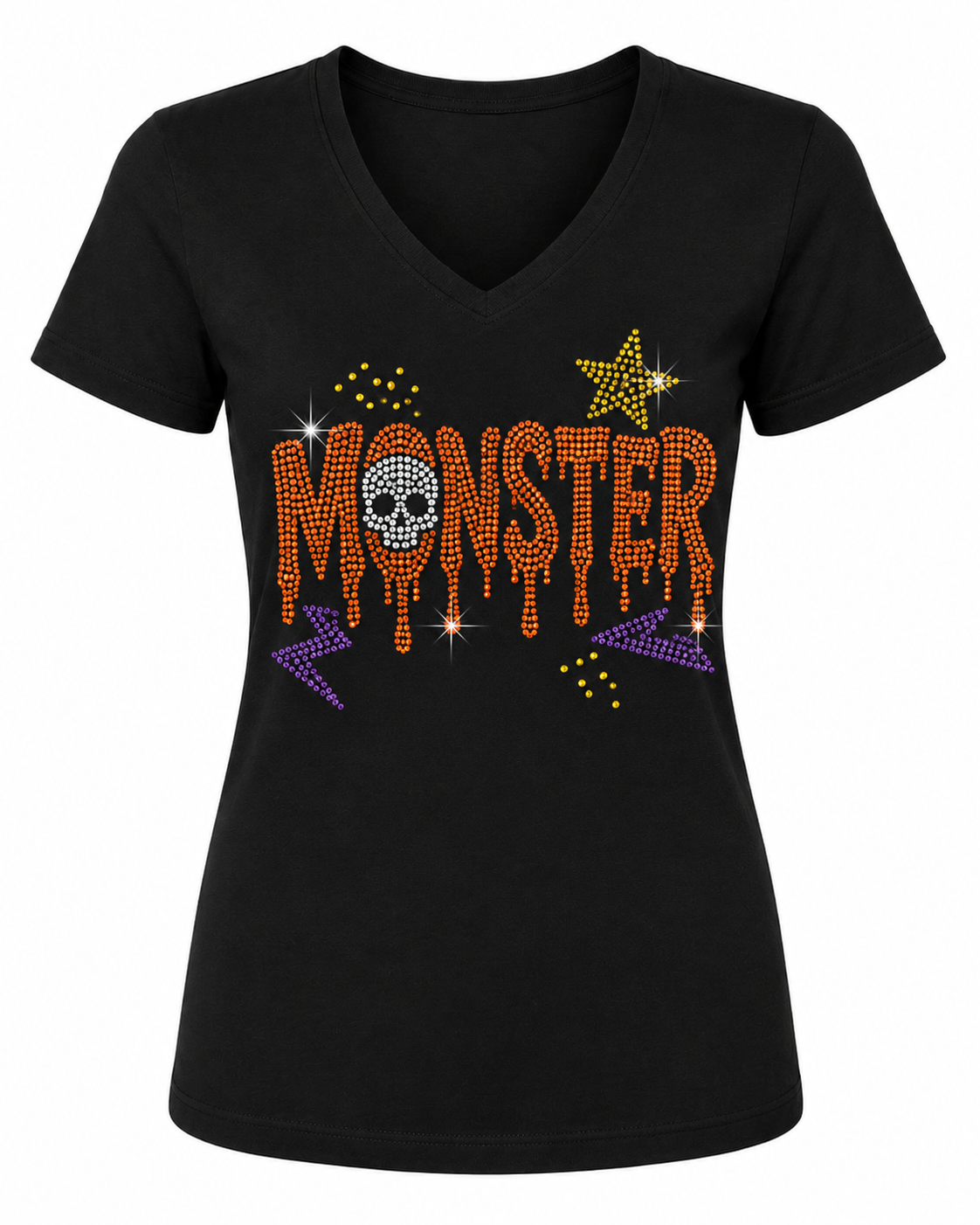 Monster - Halloween Rhinestone T-shirt