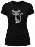 Spooky Cat Rhinestone T-Shirt