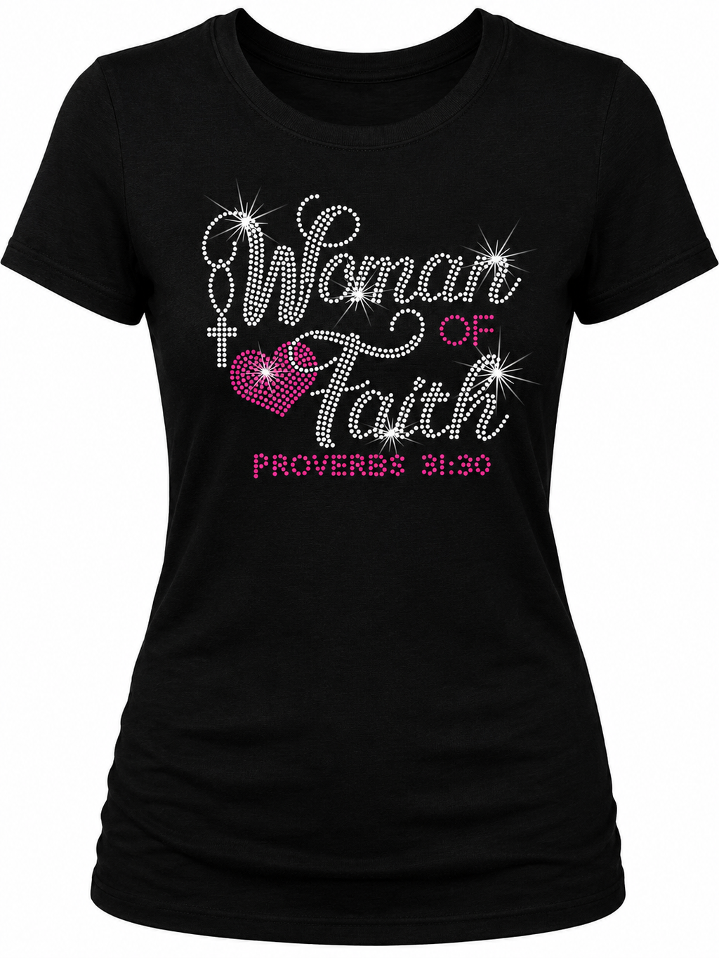 Woman of Faith Rhinestone T-Shirt
