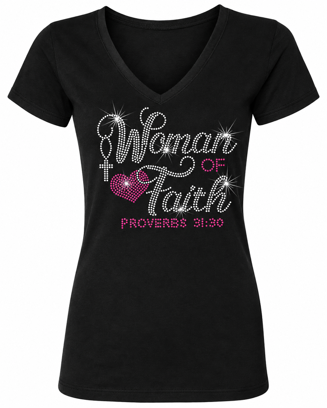 Woman of Faith Rhinestone T-Shirt