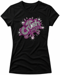 Crush Cancer Eye Ribbon Rhinestone T-Shirt