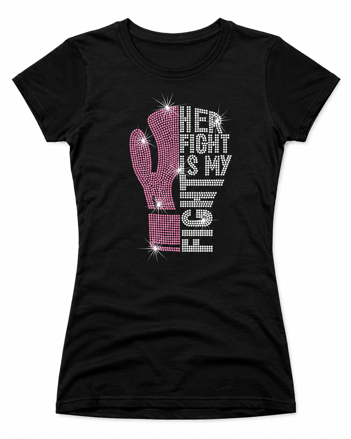 Her Fight Rhinestone T-Shirt