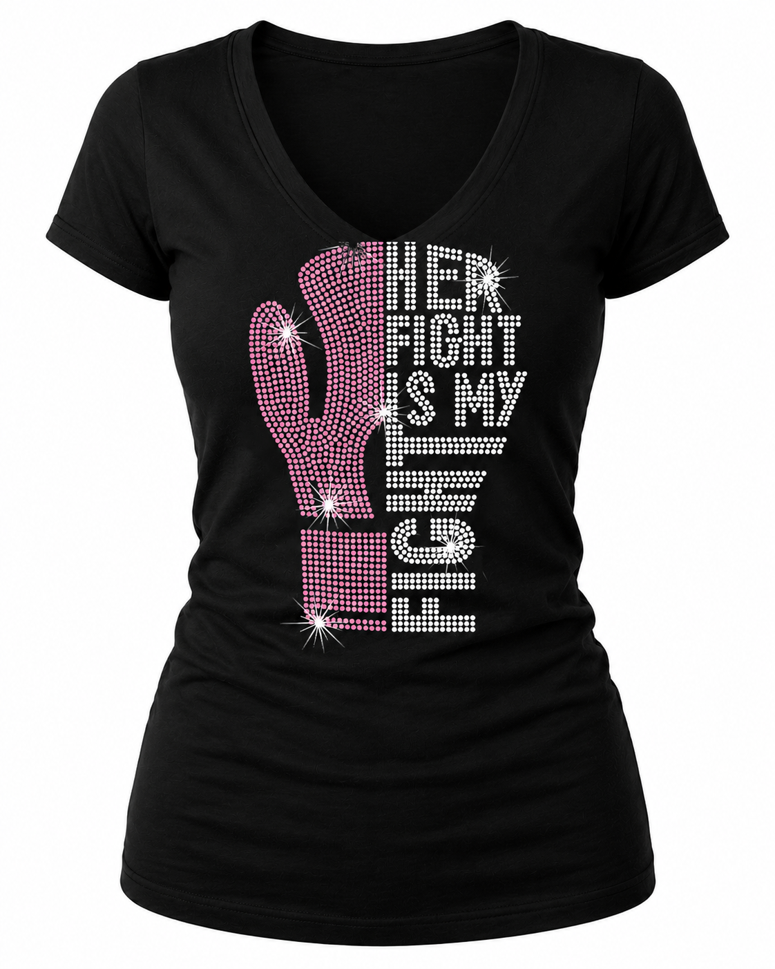 Her Fight Rhinestone T-Shirt