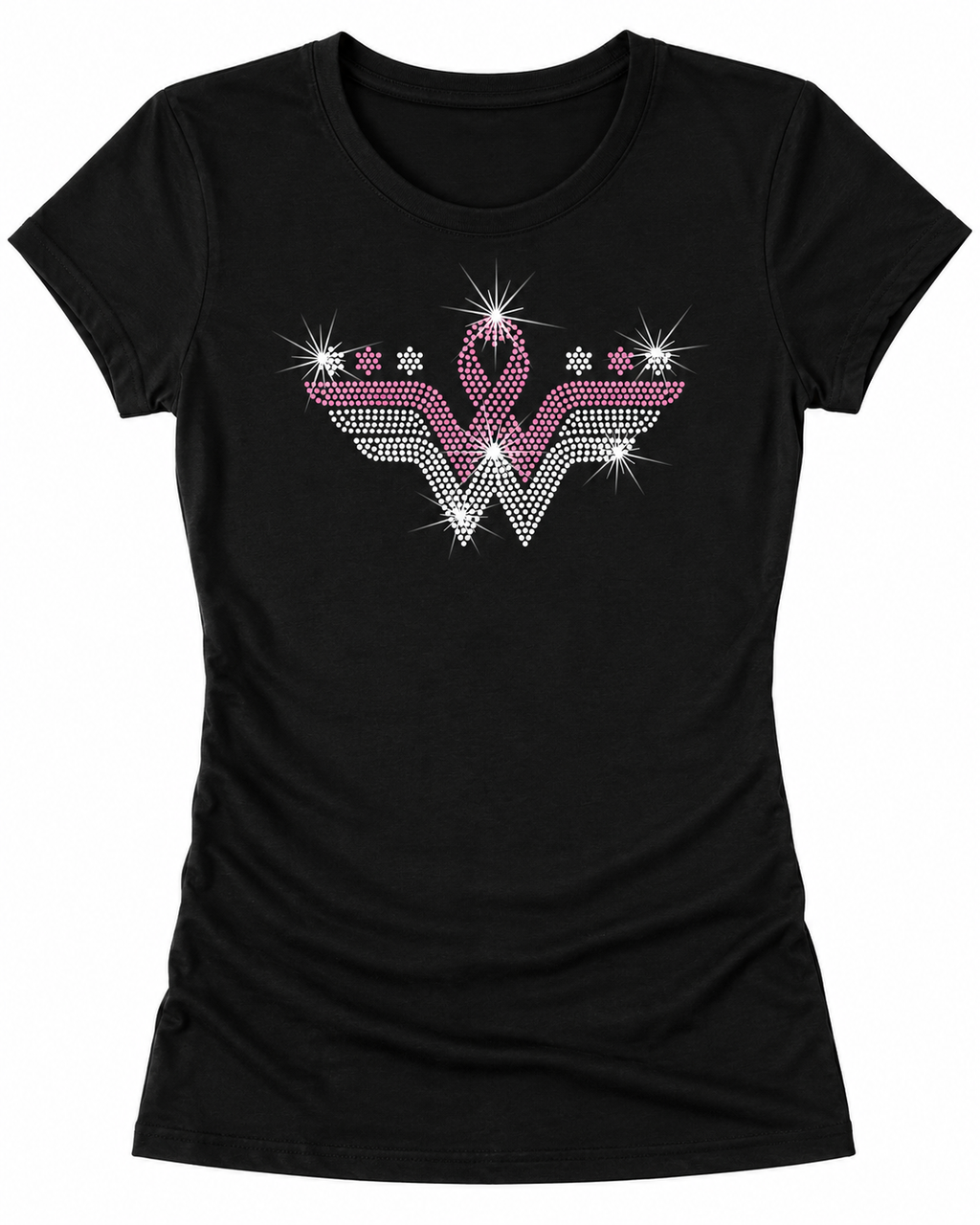 Cancer Wonder Woman Rhinestone T-Shirt