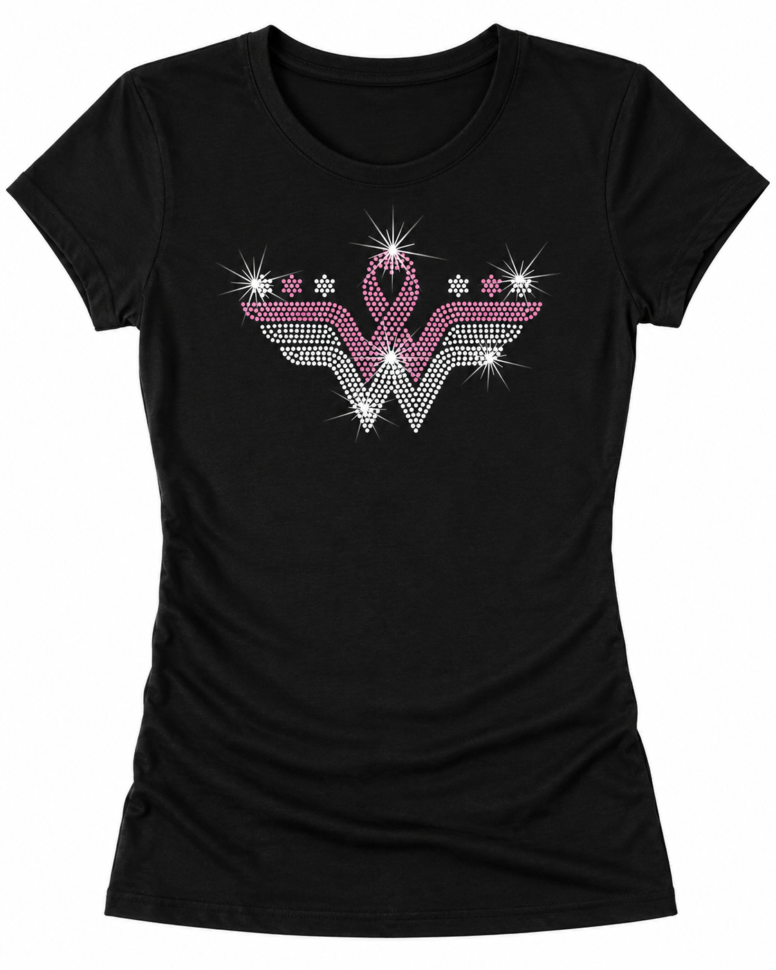 Cancer Wonder Woman Rhinestone T-Shirt