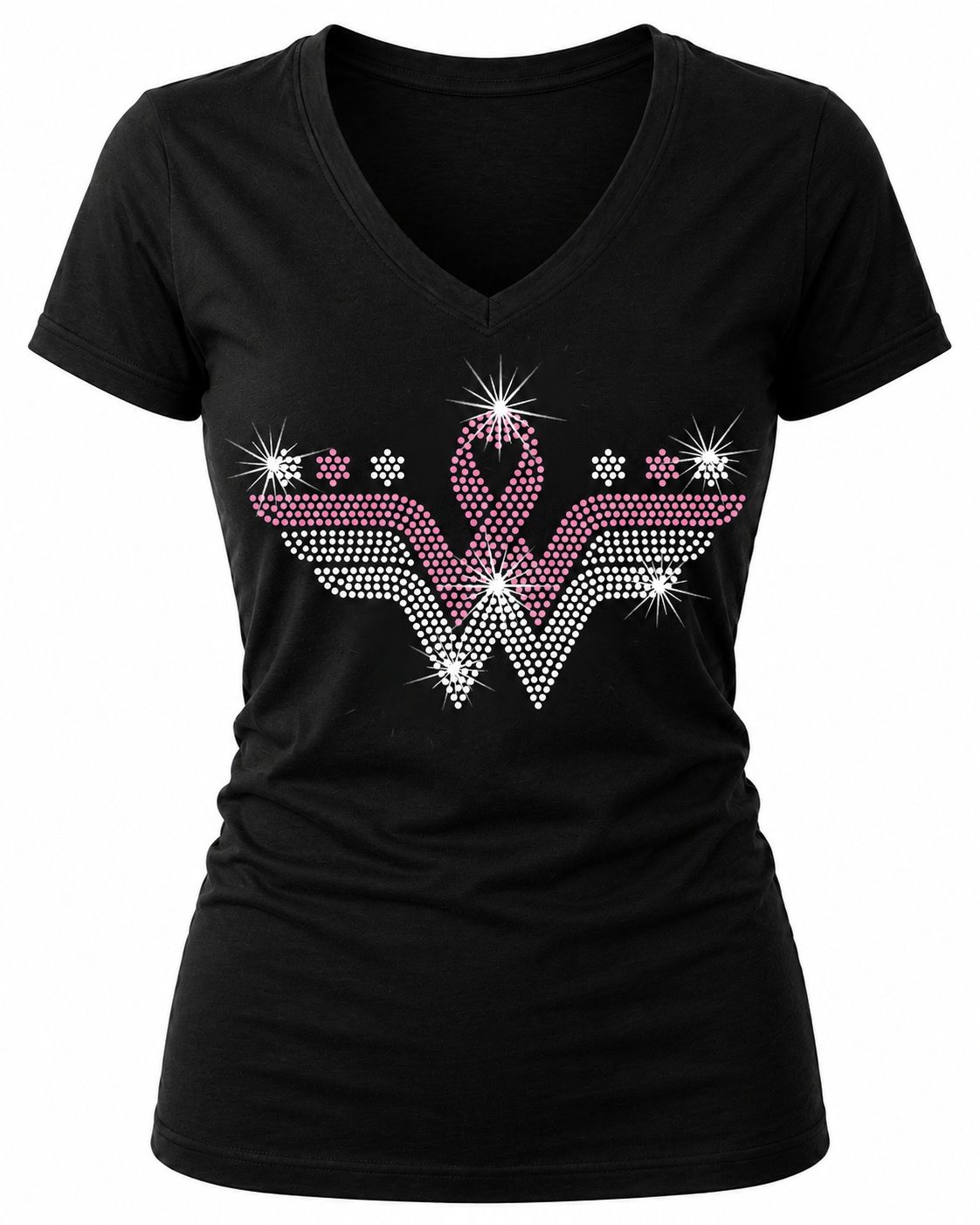Cancer Wonder Woman Rhinestone T-Shirt
